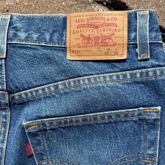 Levi's 570 Student Baggy Fit Jeans Vintage - Picture 4 of 9
